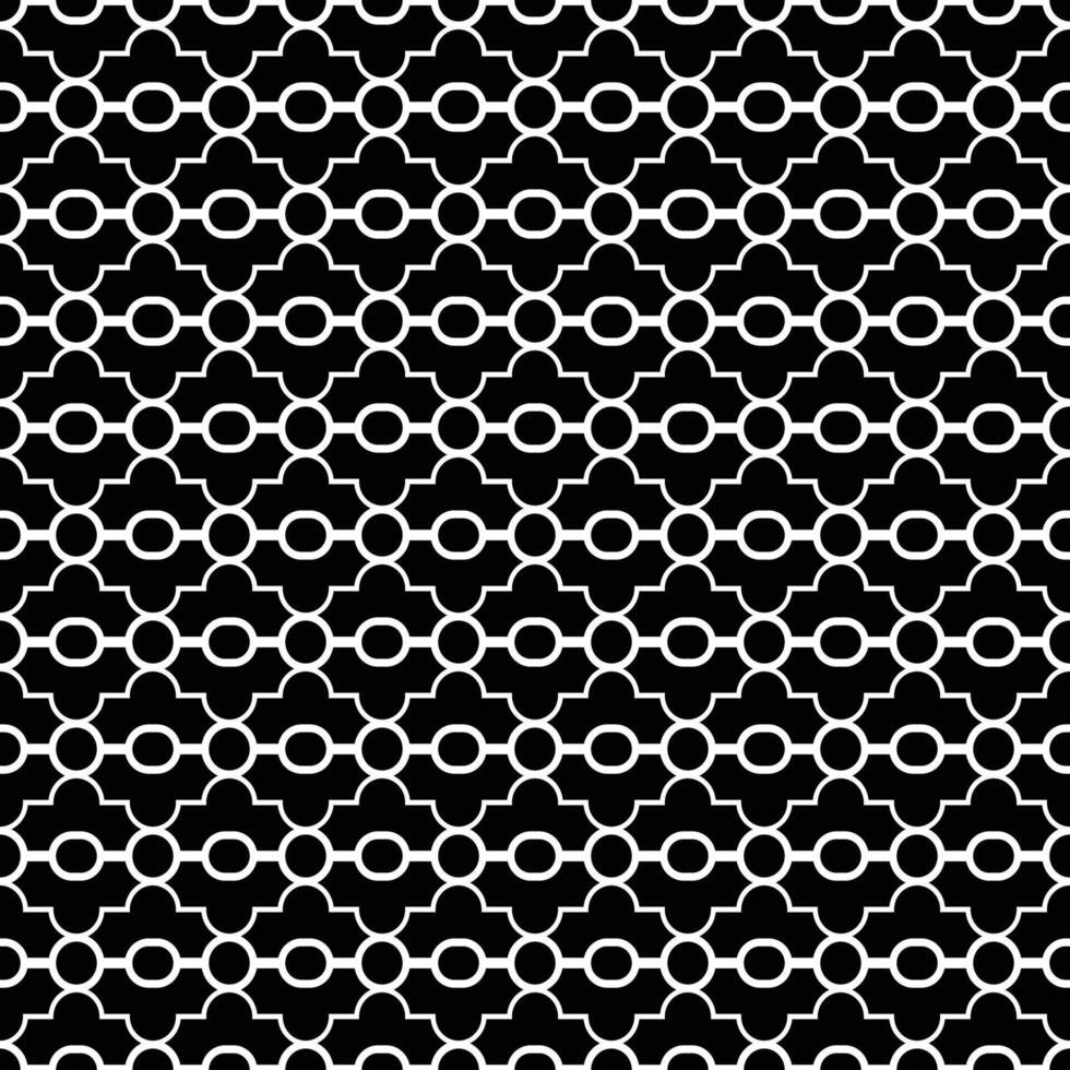 monochrome arabic geometric shape pattern vector