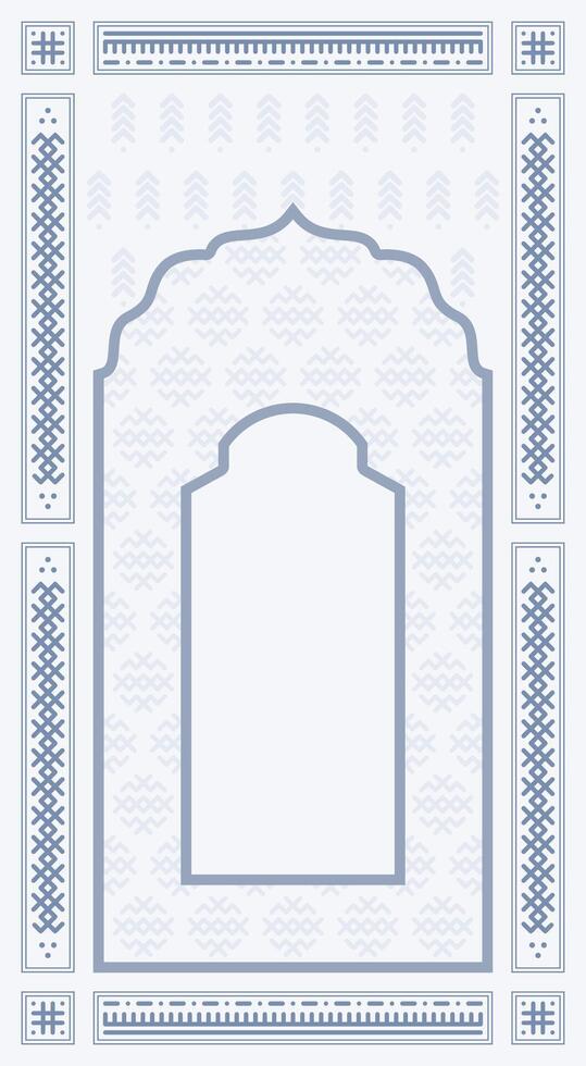 abstract boho style prayer mat vector
