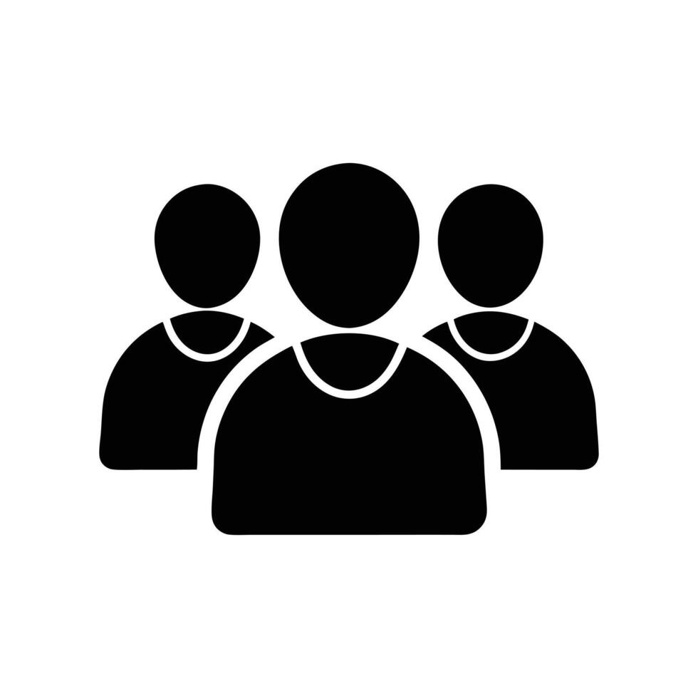 Group Icon - Teamwork and Workforce Symbol for Business and Organizational Leadership vector