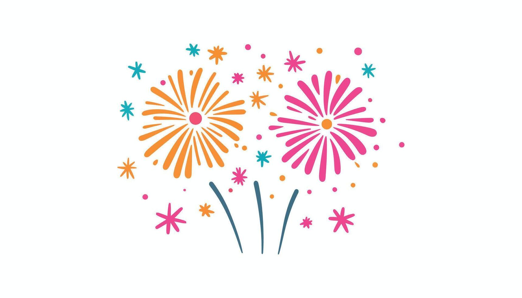 Fireworks Celebration Burst - Illustration for Festive and Party Event Designs vector
