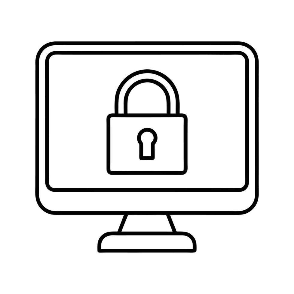 Network Security Shield Icon - Cybersecurity for Data Protection, Encryption, and Online Safety vector