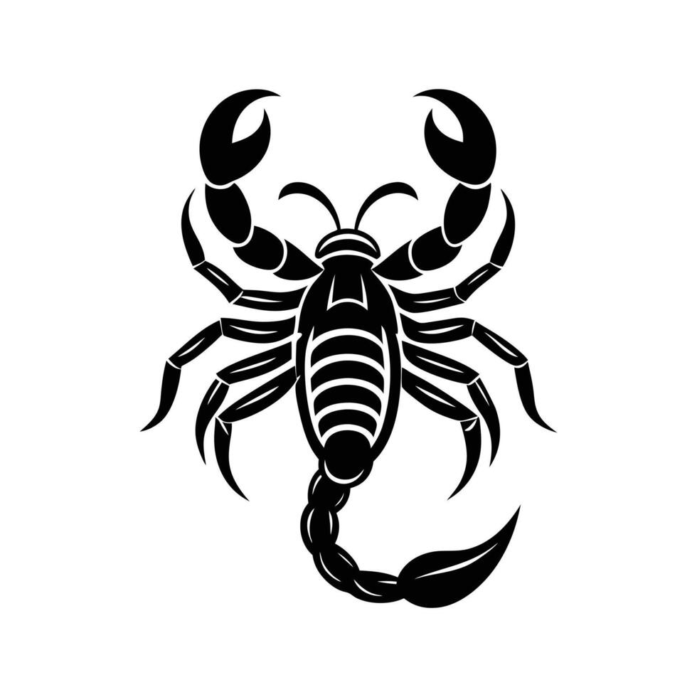 Sleek Scorpion Design - Minimalist Line Art Illustration for Modern and Stylish Graphics vector