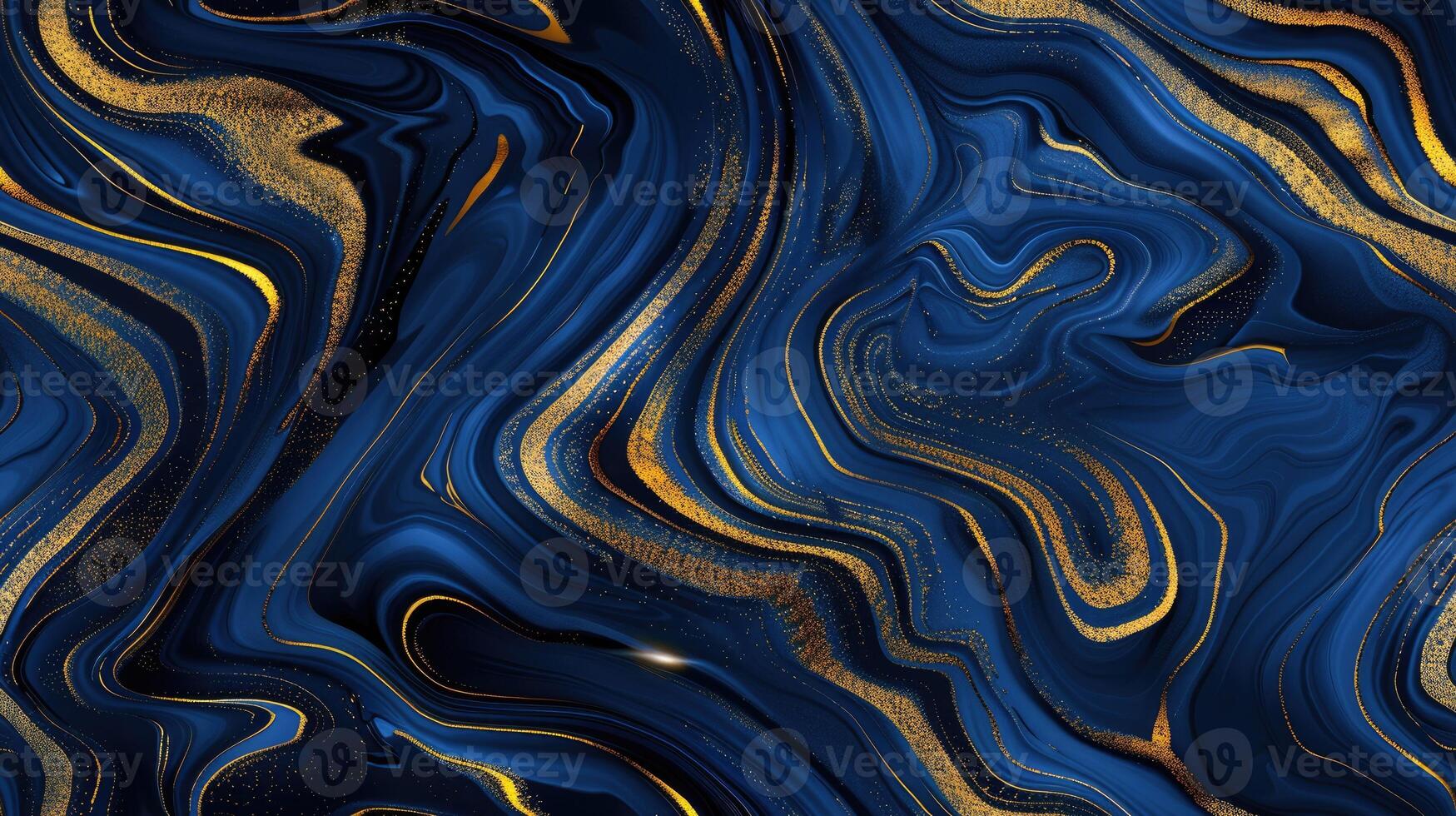 A blue and gold marble background with a gold design photo