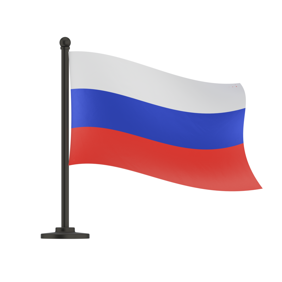 Russia flag on transparent background for figma png