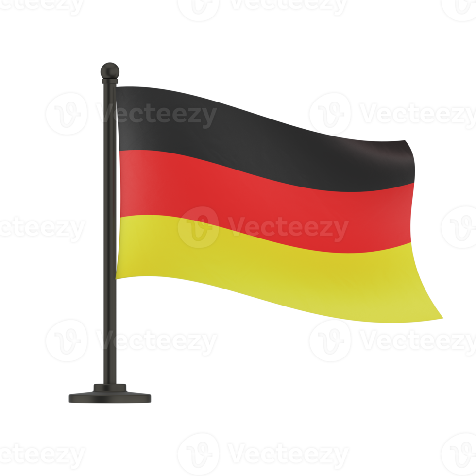 German flag isolated on transparent background png