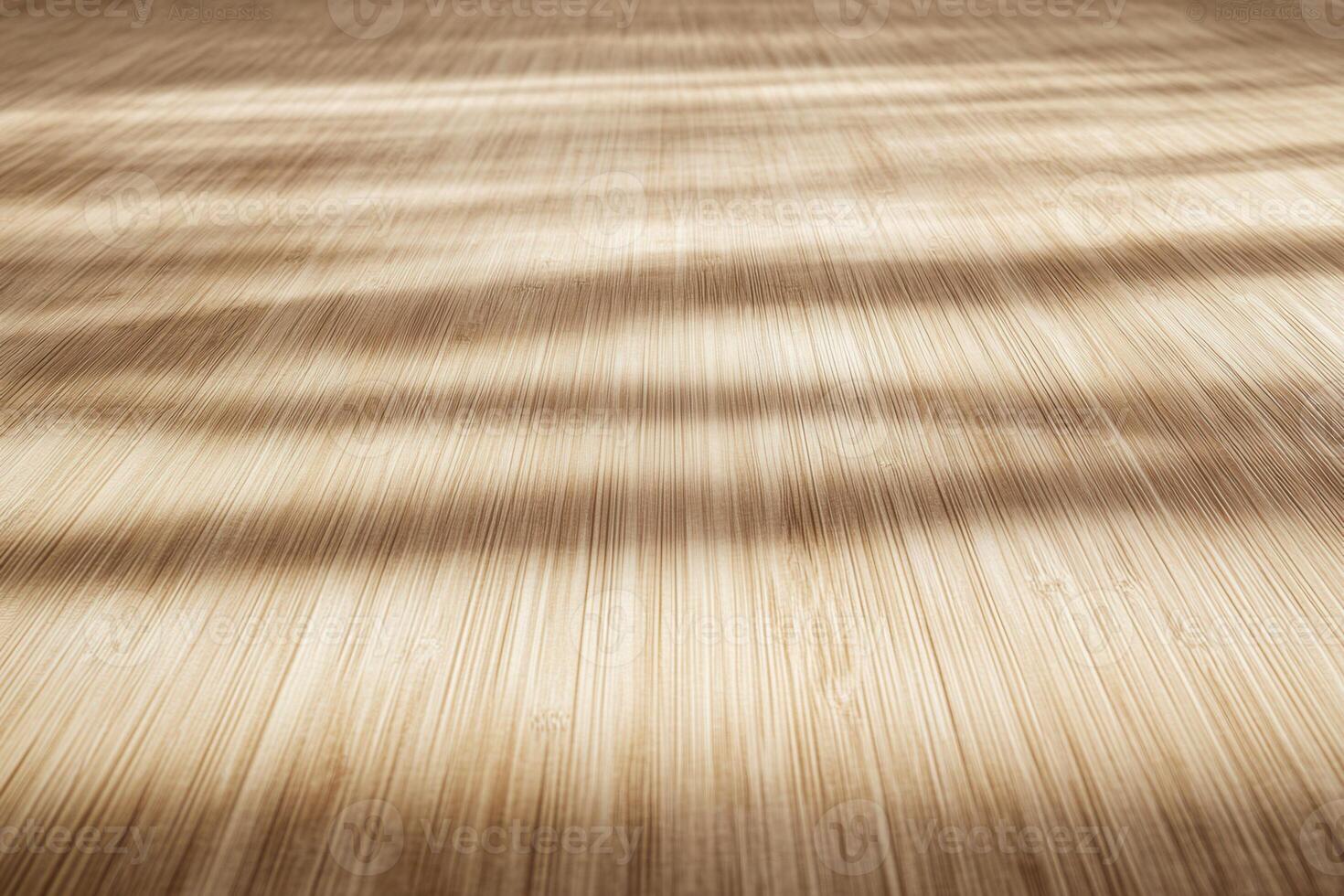 Smooth wooden surface with soft shadows and texture. photo
