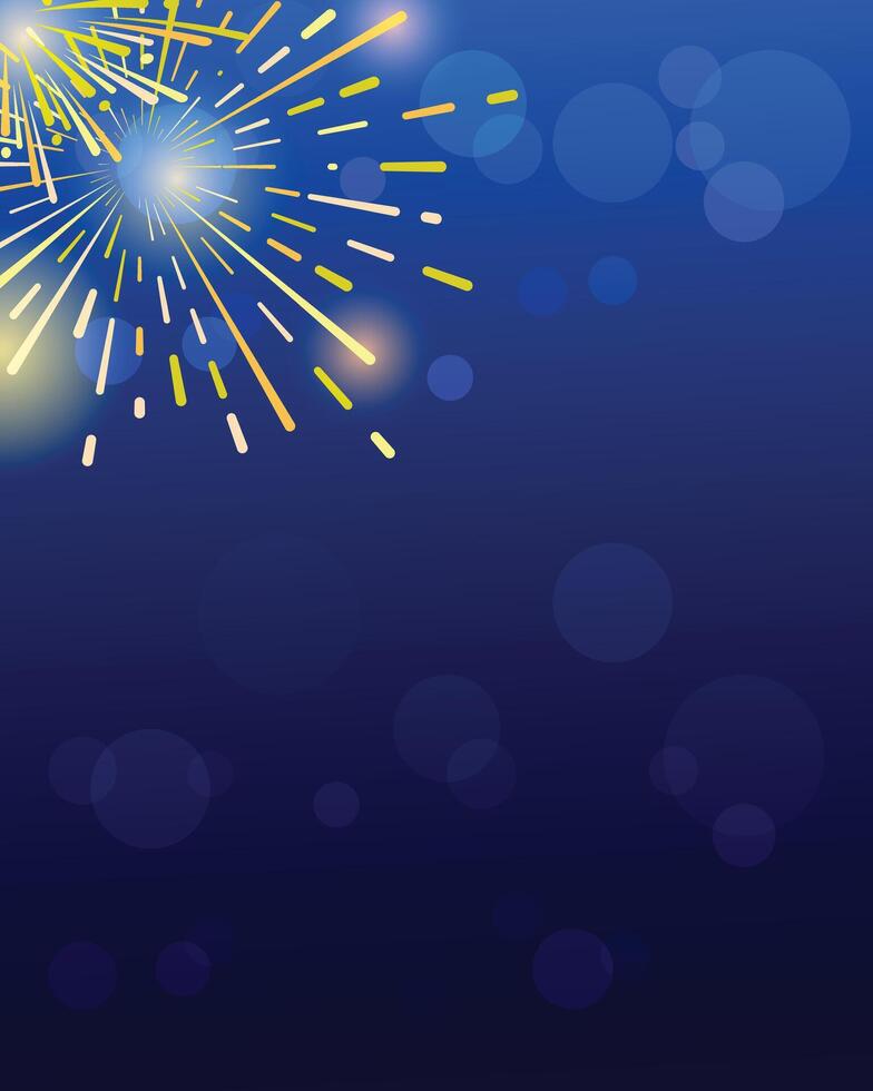 Blank background of new year celebration fireworks vector