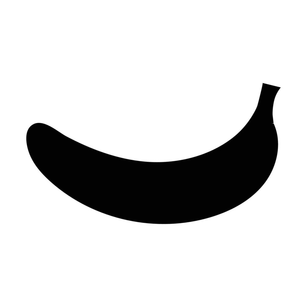 Black banana design art. vector