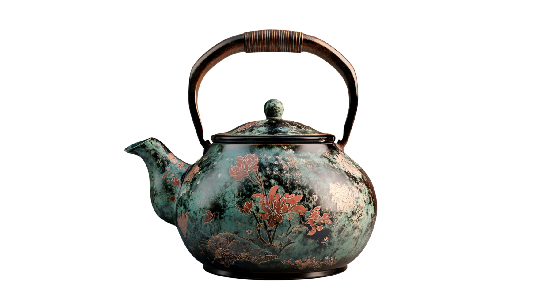 Artistic Style Japanese Tea Pot No Background png