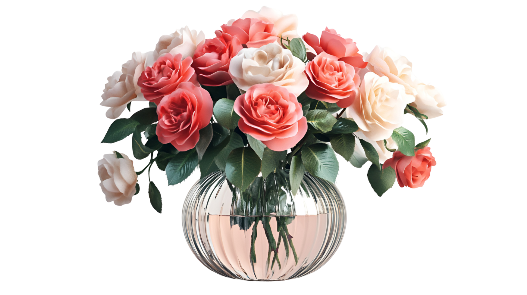 Roses In Vase No Background png
