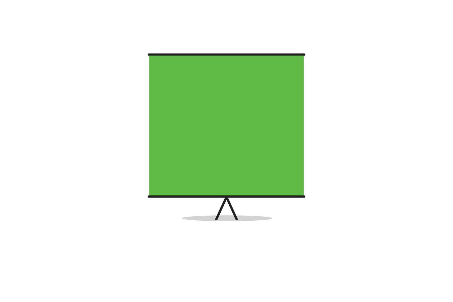 Green Screen Smart monitor TV vector