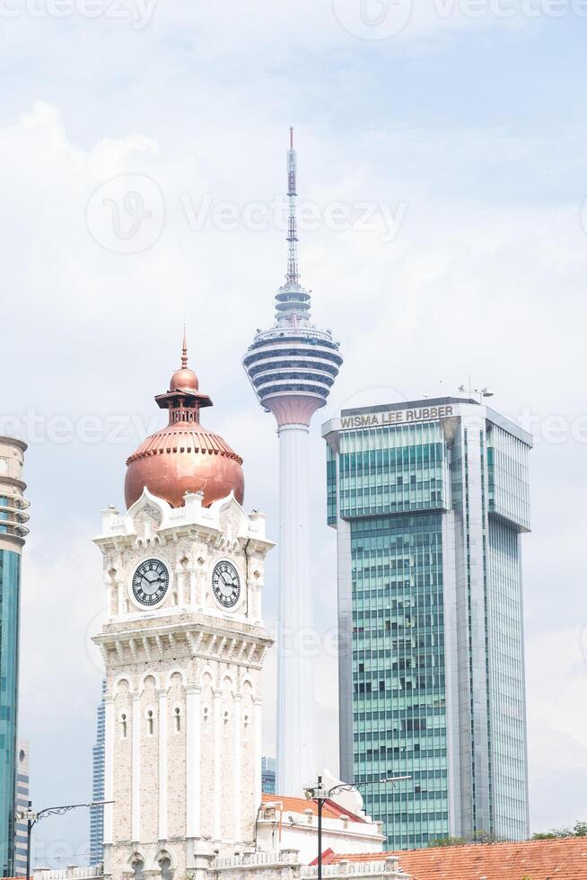 A large building with a clock tower photo