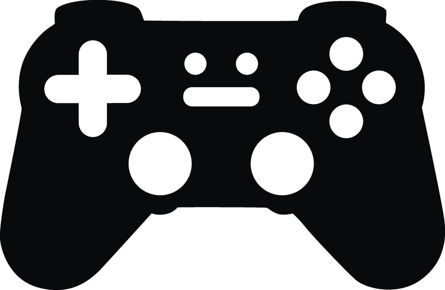 Flat Game Controller Icon for Apps and Websites with Modern Design vector