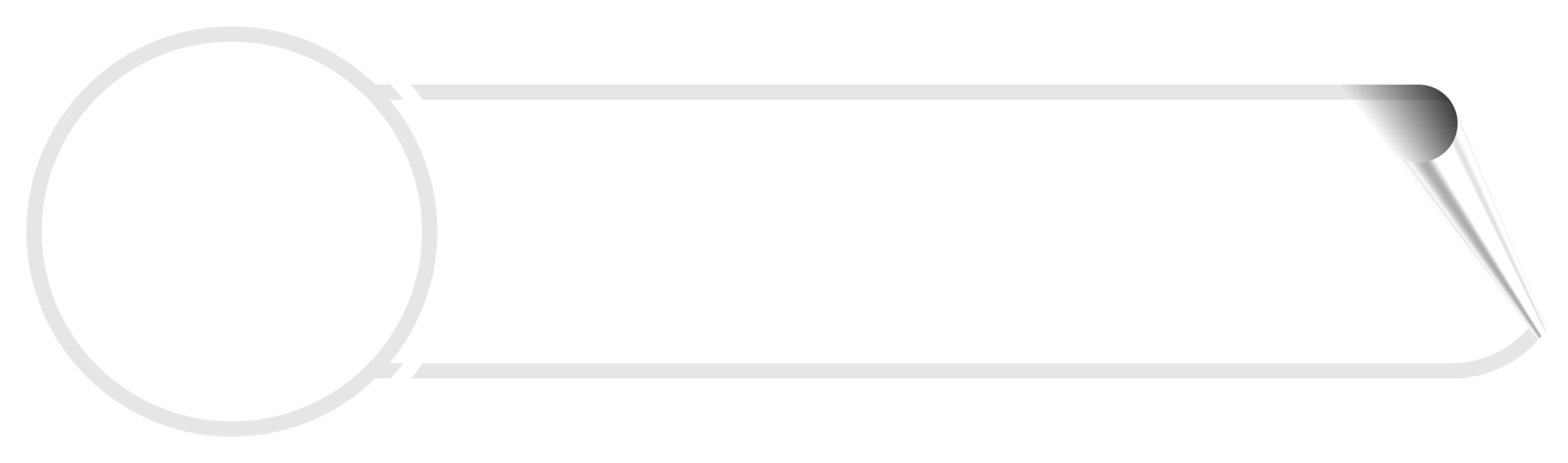 White Ribbon Label Graphic Design Element png