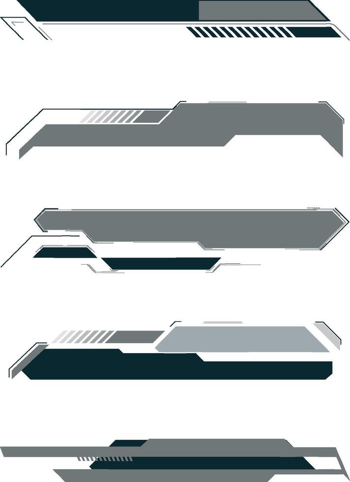 Graphic design elements showcasing modern interface components suitable for digital projects. vector