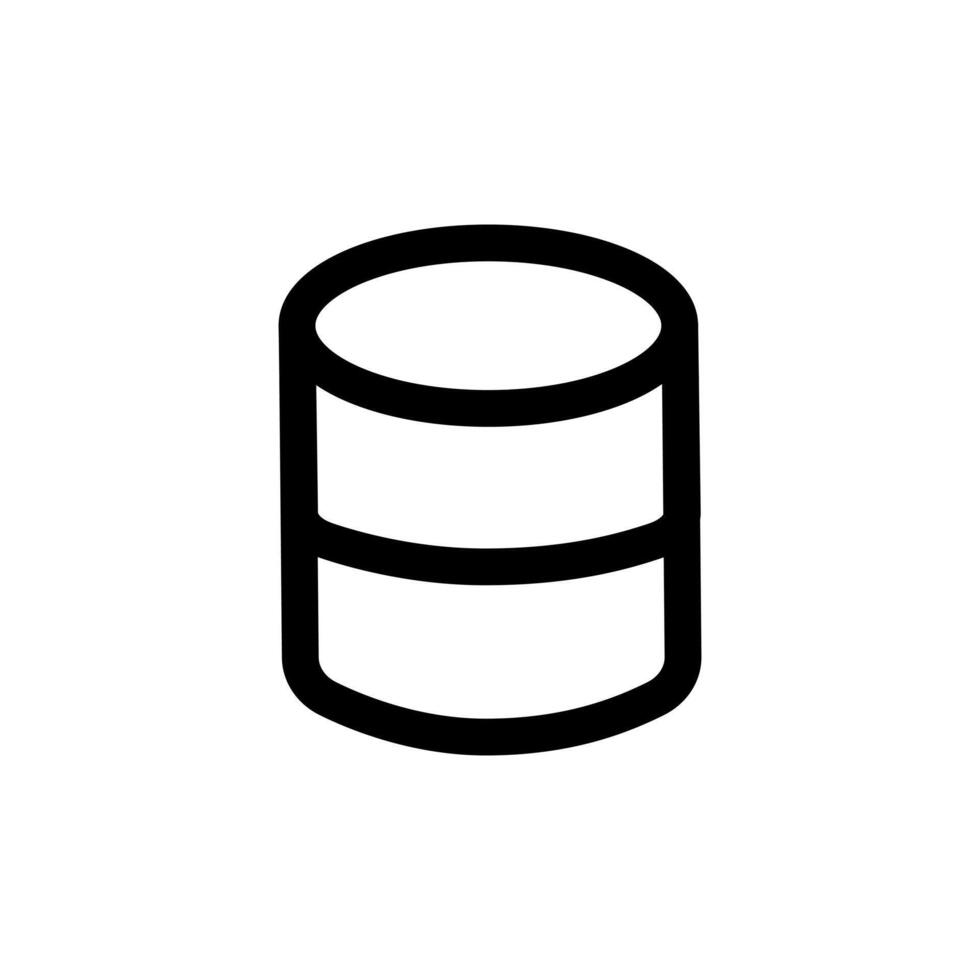 Database icon, simple design vector