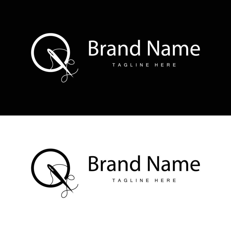 Tailor logo template vector