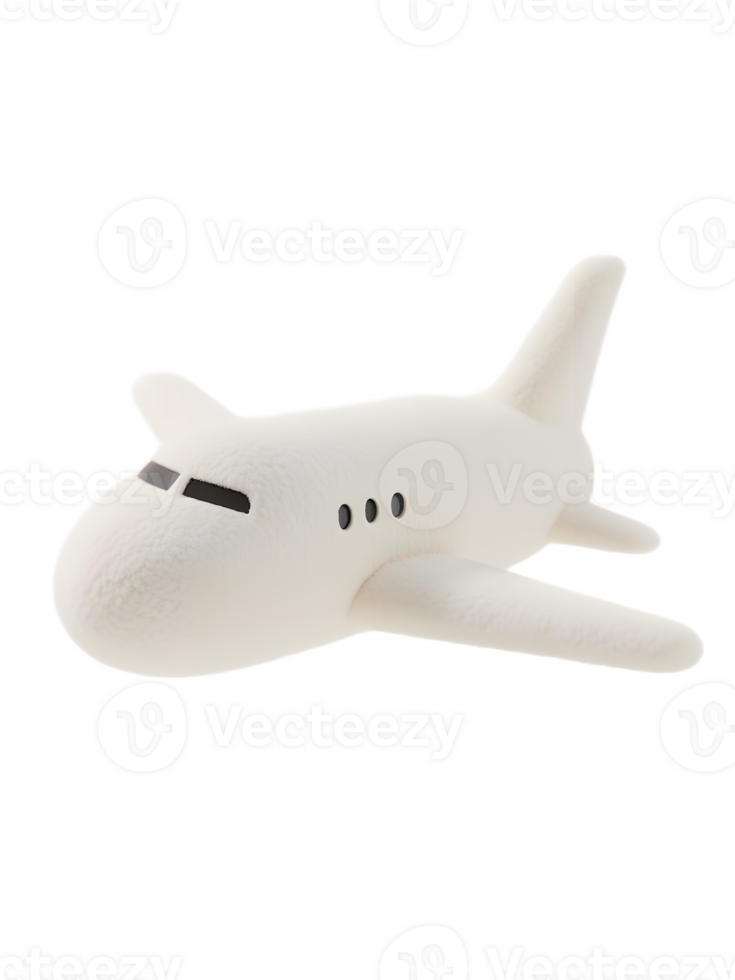 isolated 3d airplane on blank space png