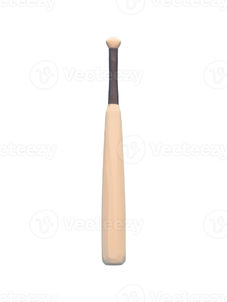 isolated realistic 3d wood baseball stick png