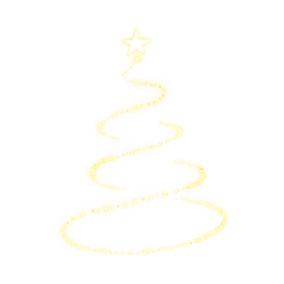 christmas tree decoration backlight decoration neon night png