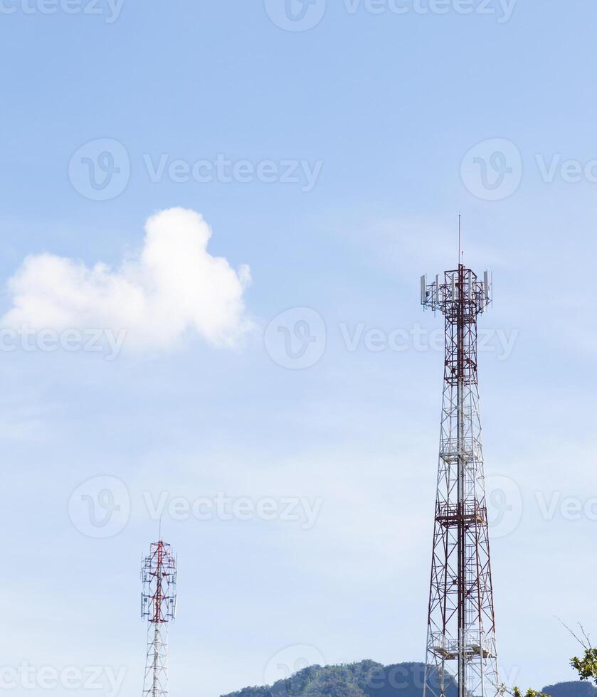 A view of a cell tower photo