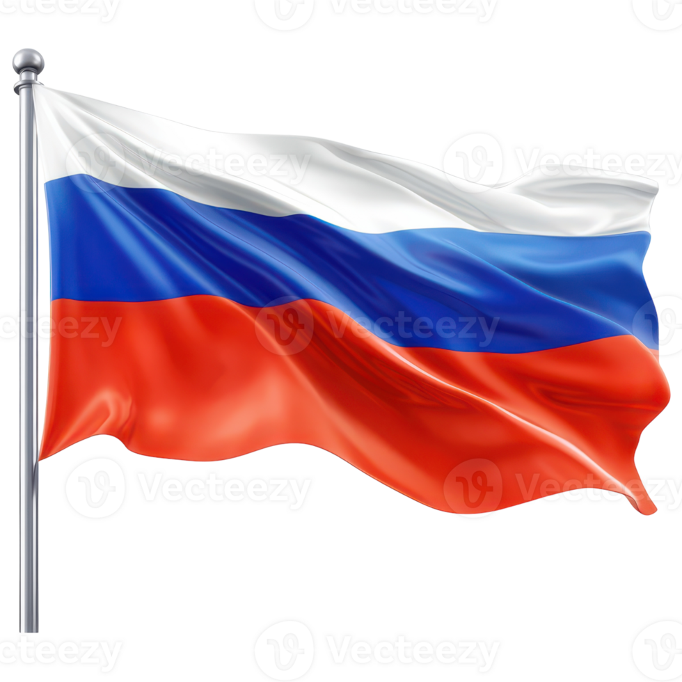 The russian flag waving in the wind png