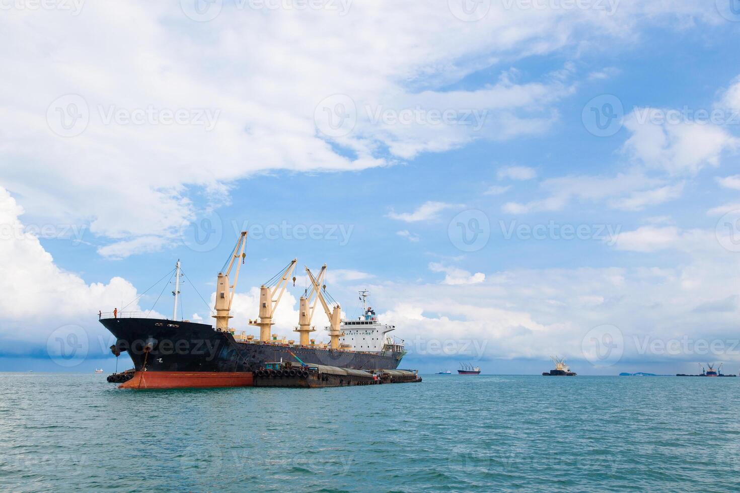 A large boat in the water photo