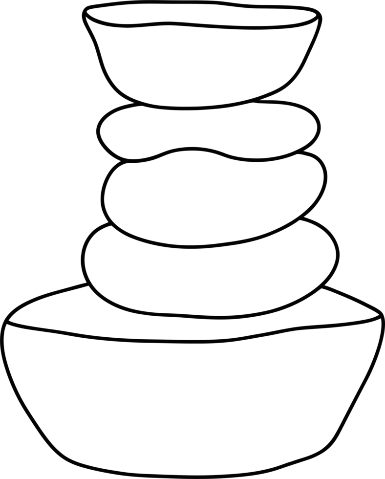 Zen Garden Stone Stack Serene Balancing Rocks for Mindfulness and Meditation png