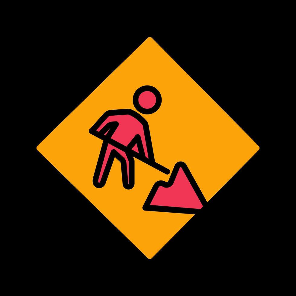 Construction Sign Icon Design vector