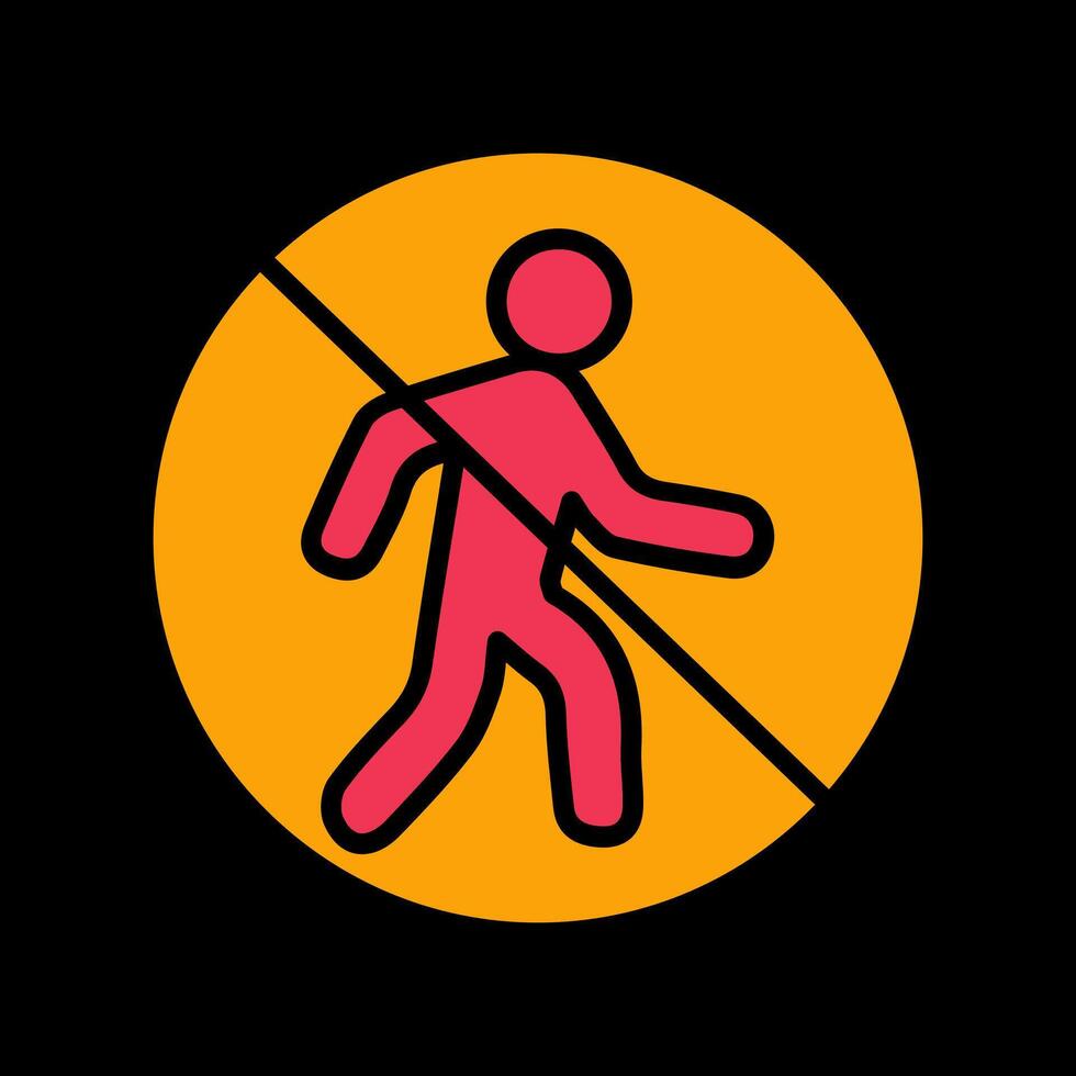 No Entry Sign Icon Design vector