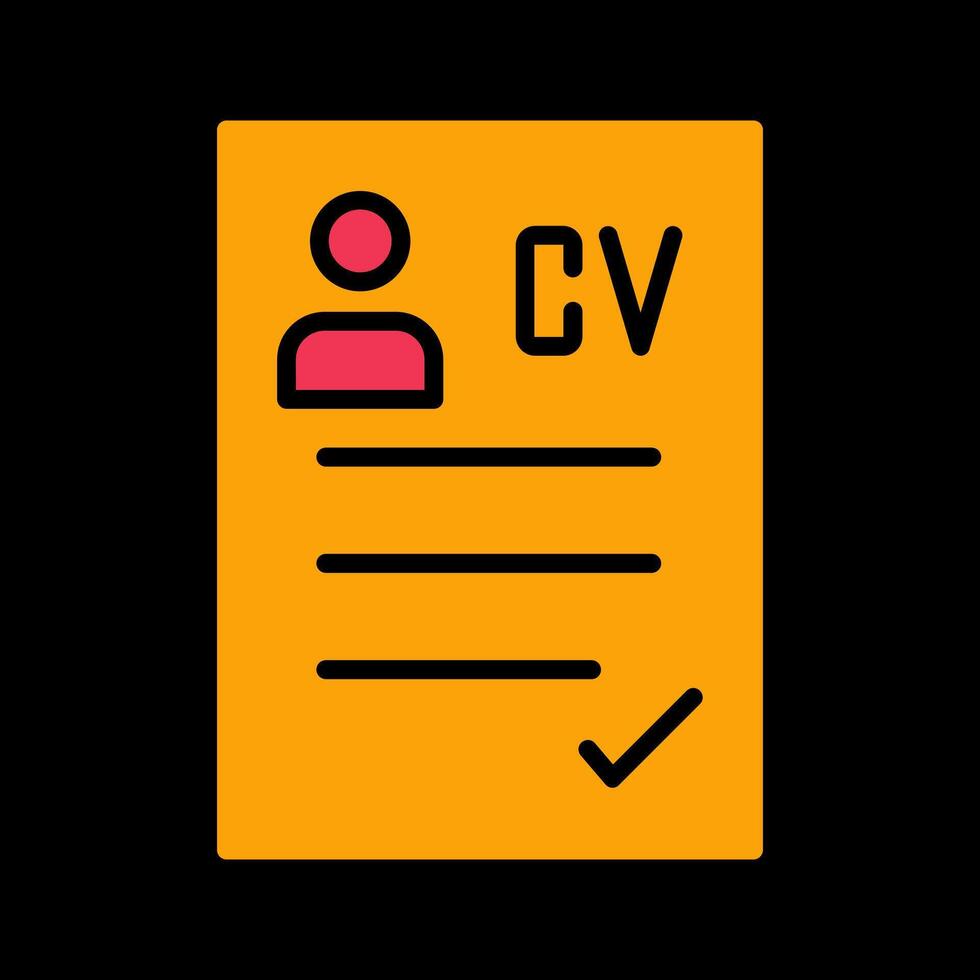 CV Icon Design vector