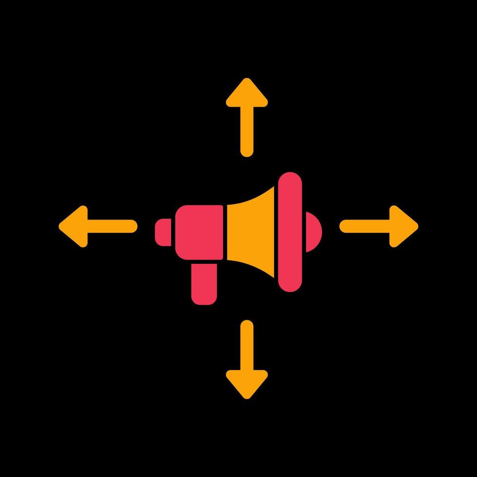 Ad Campaign Icon Design vector