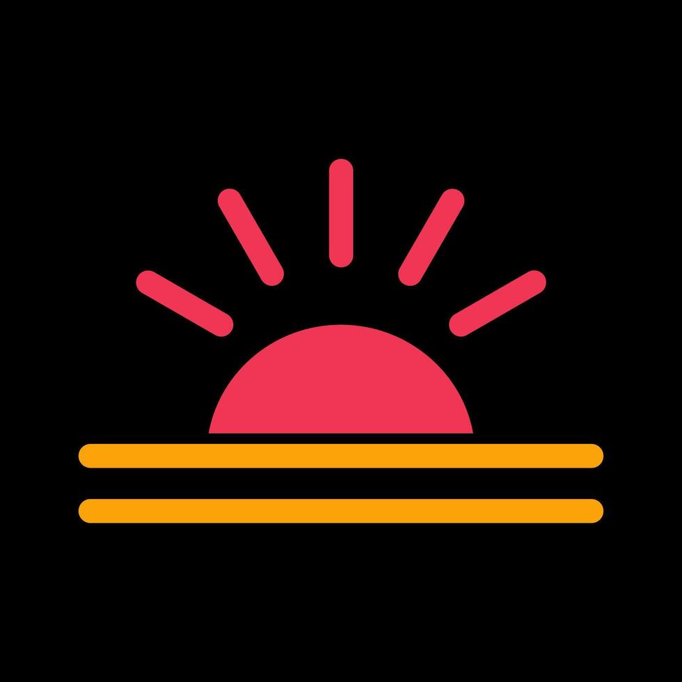 Sunrise Icon Design vector