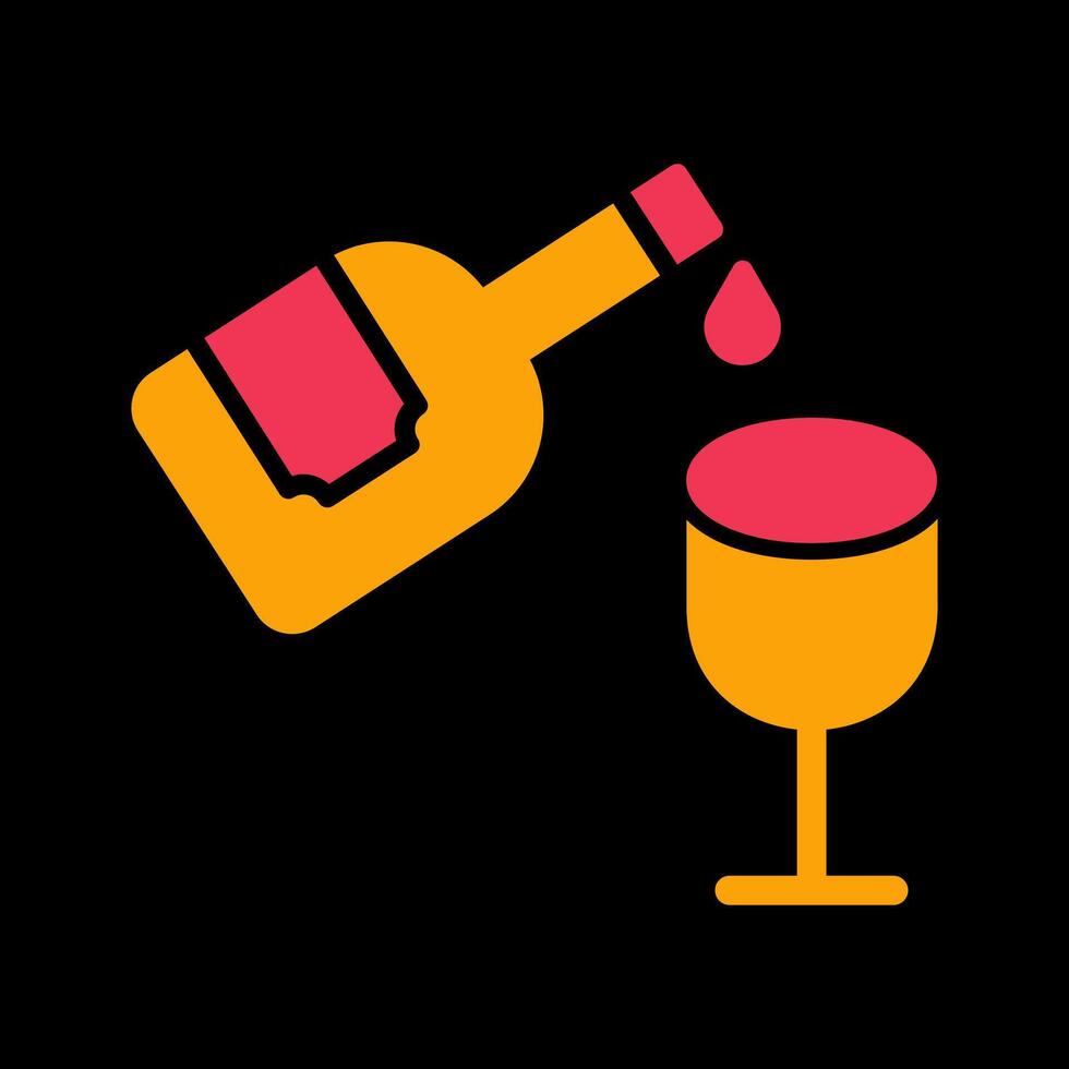 Wine Pouring Icon Design vector