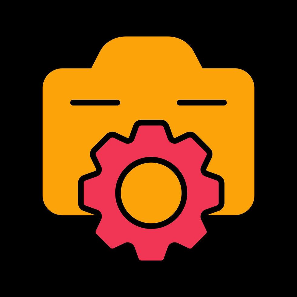 Photo Gear Icon Design vector