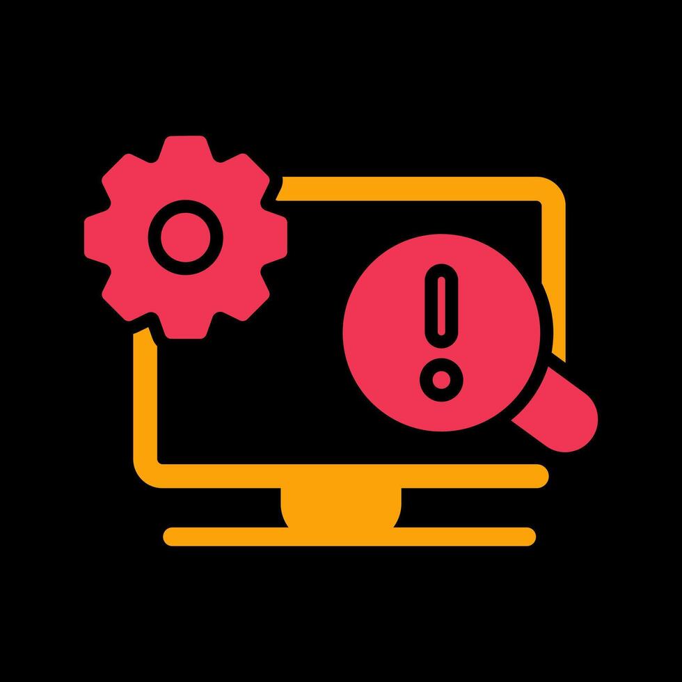 Troubleshooting Icon Design vector