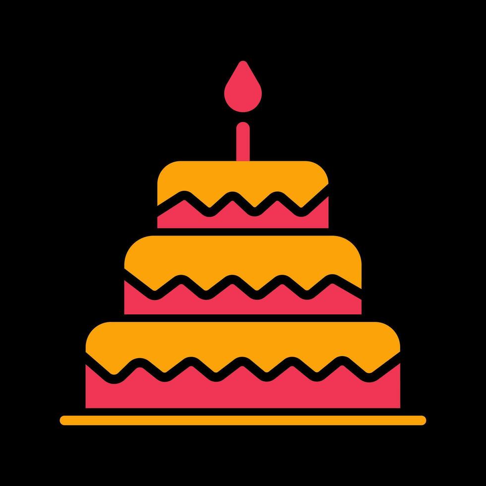 Cake Topper Icon Design vector