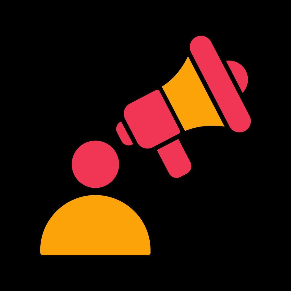 Advertiser Icon Design vector