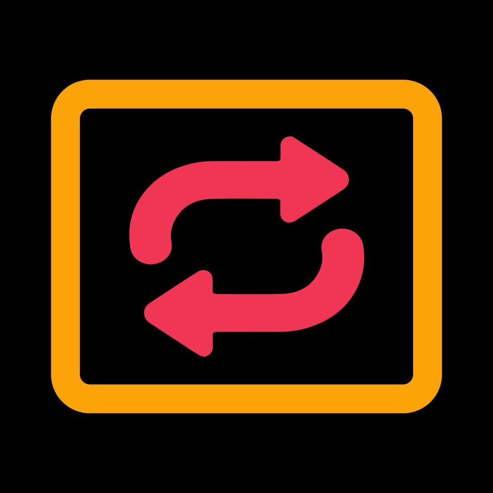 Repeat Button Icon Design vector