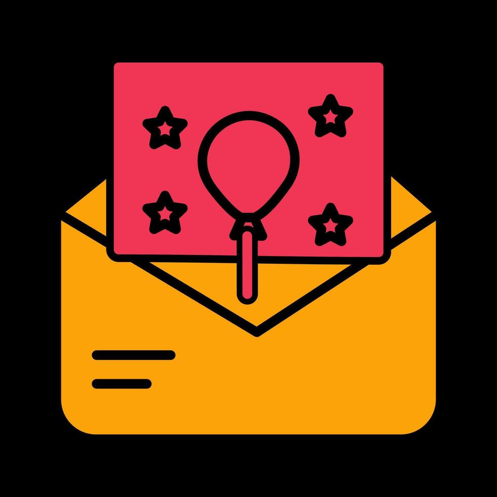 Party Invitation Icon Design vector