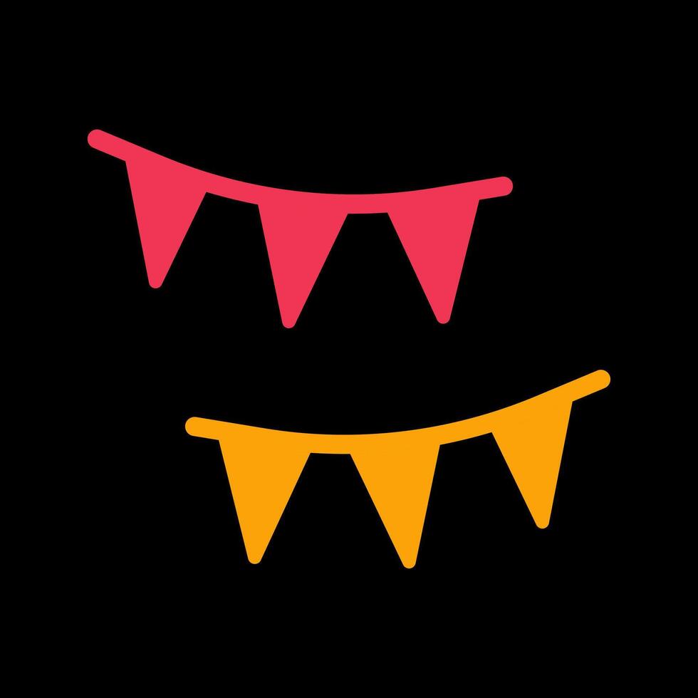Streamers Icon Design vector