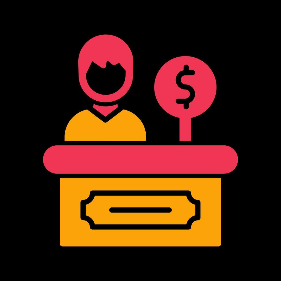 Cashier Icon Design vector