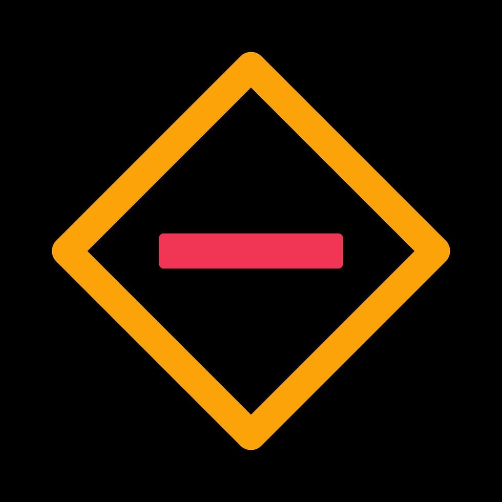 Minus Sign Icon Design vector