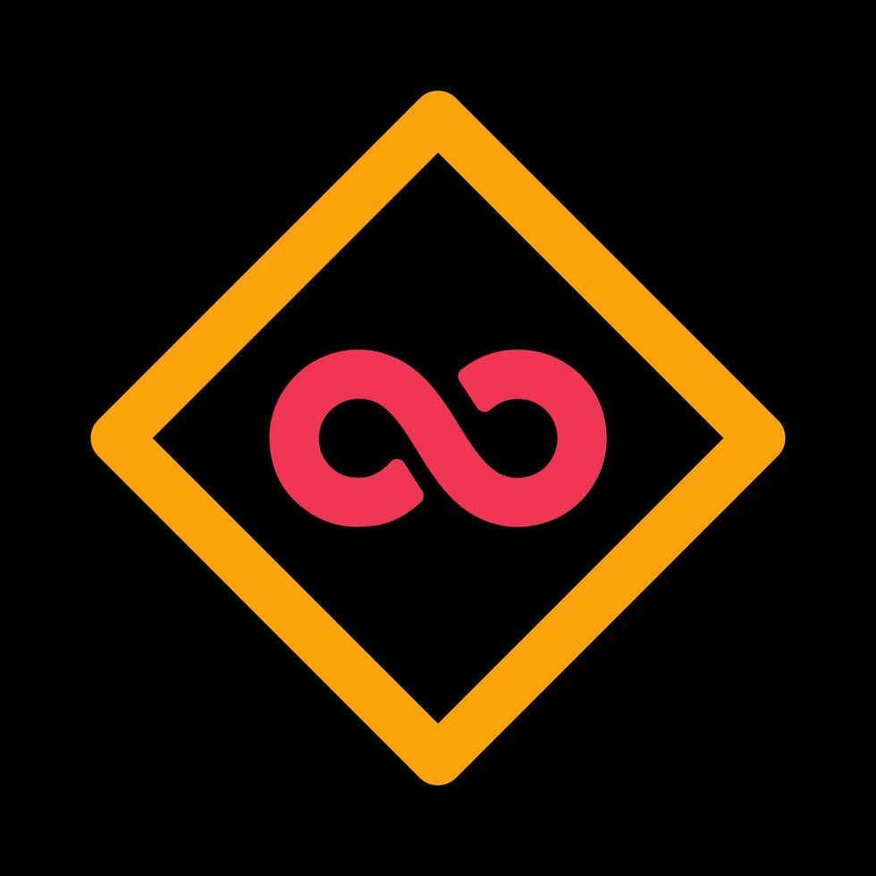 Infinity Sign Icon Design vector