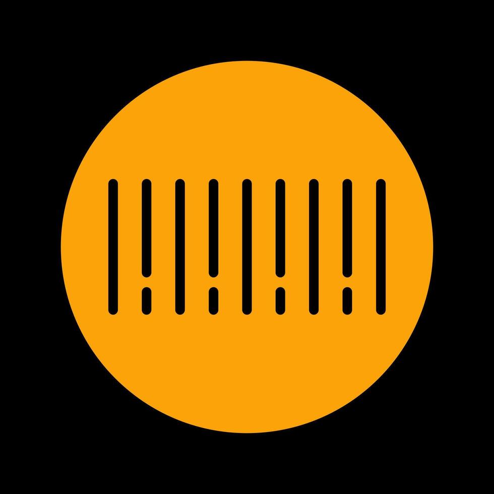 Barcode Sticker Icon Design vector