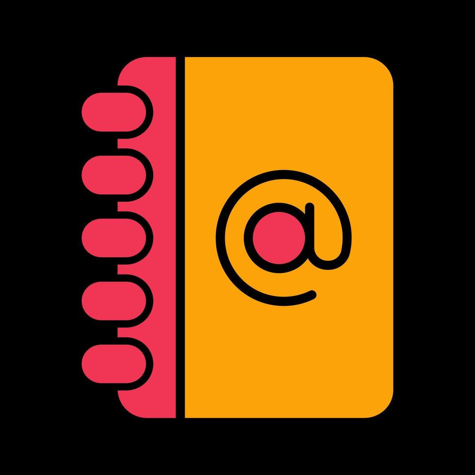 Address Book Icon Design vector