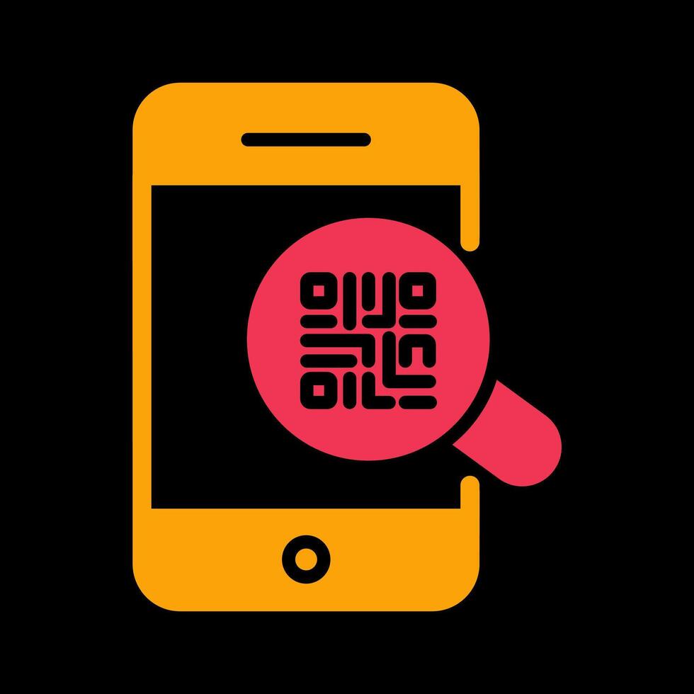 QR Code Authentication Icon Design vector