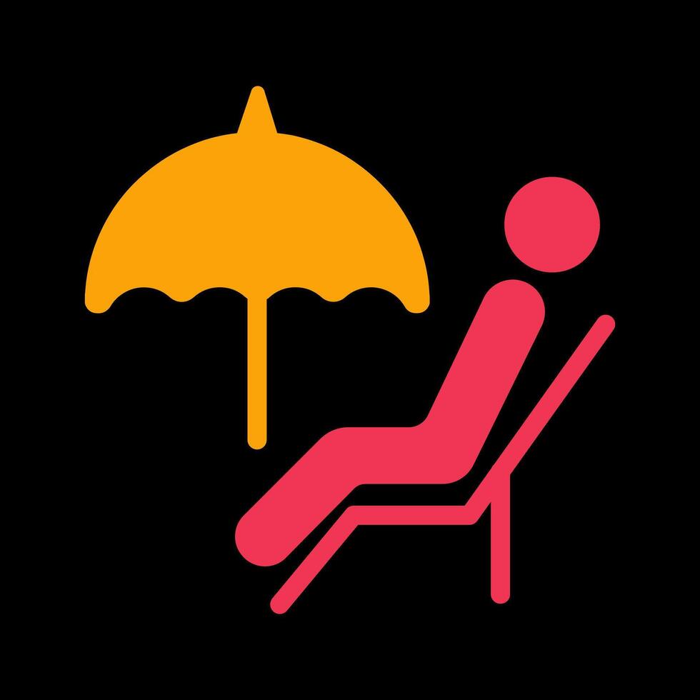 Relaxing Day Icon Design vector