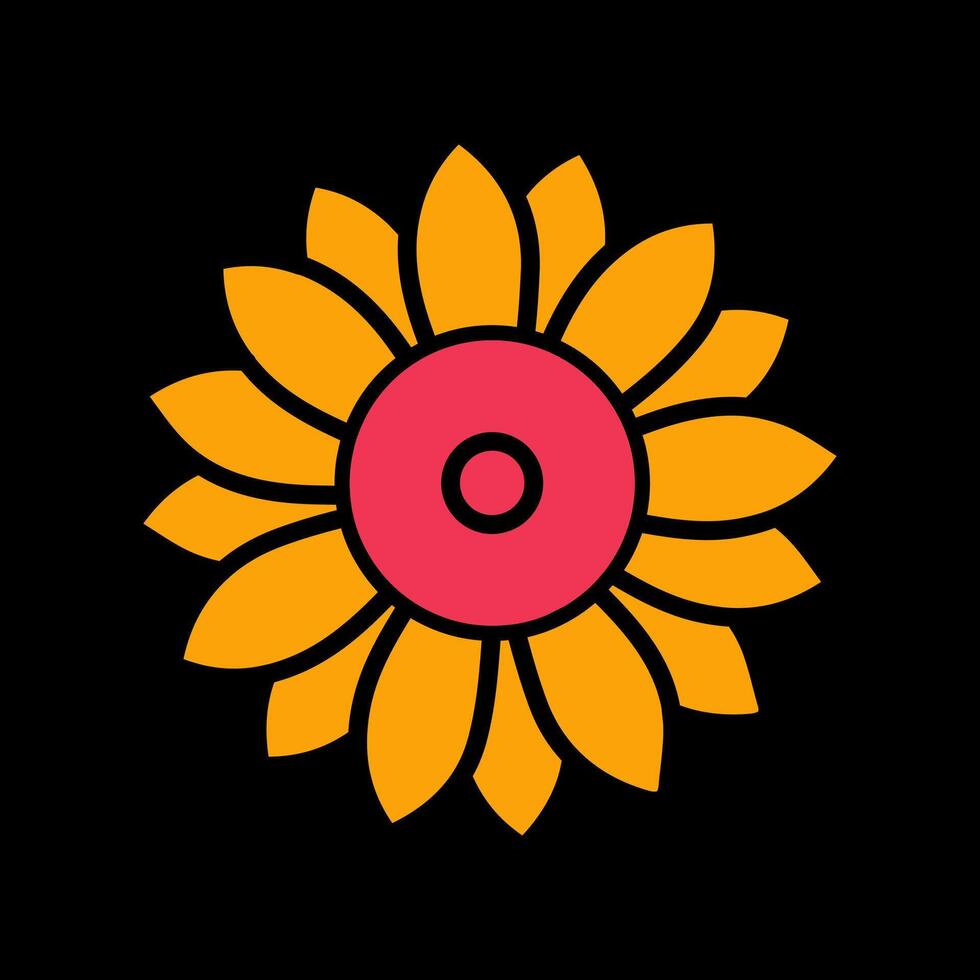 Floral Arrangement Icon Design vector