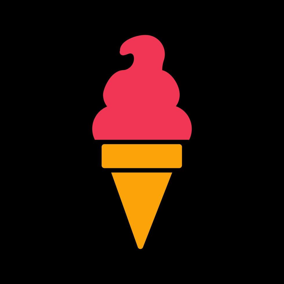 Ice Cream Icon Design vector